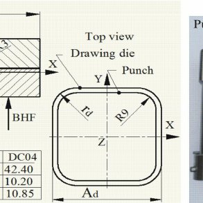 293x293 Tool Geometry And Dimensions For Deep Drawing Of Cylindrical Cups
