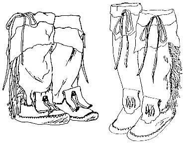 374x289 Yaqui Moccasin Pattern Boots Leather Tooling