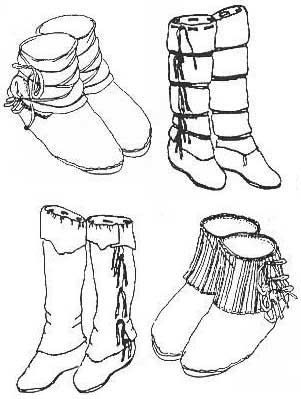 301x399 Comanche Moccasin Pattern Native Americans 3