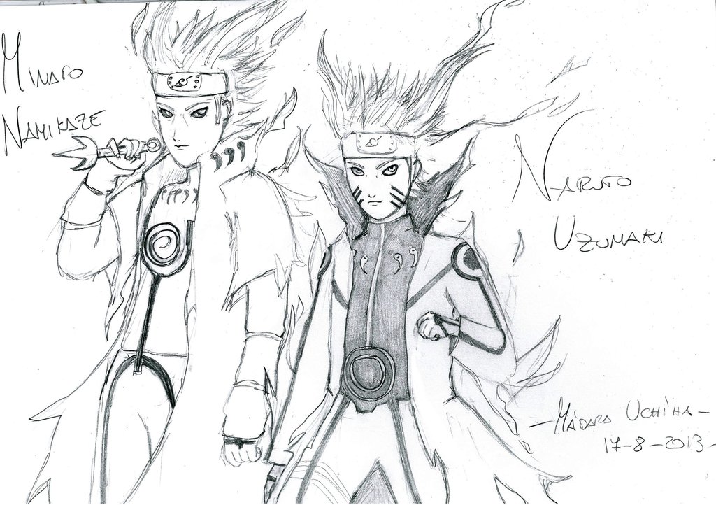 1024x722 Minato E Naruto Kyuubi Chackra Mode By Madarauchiha79