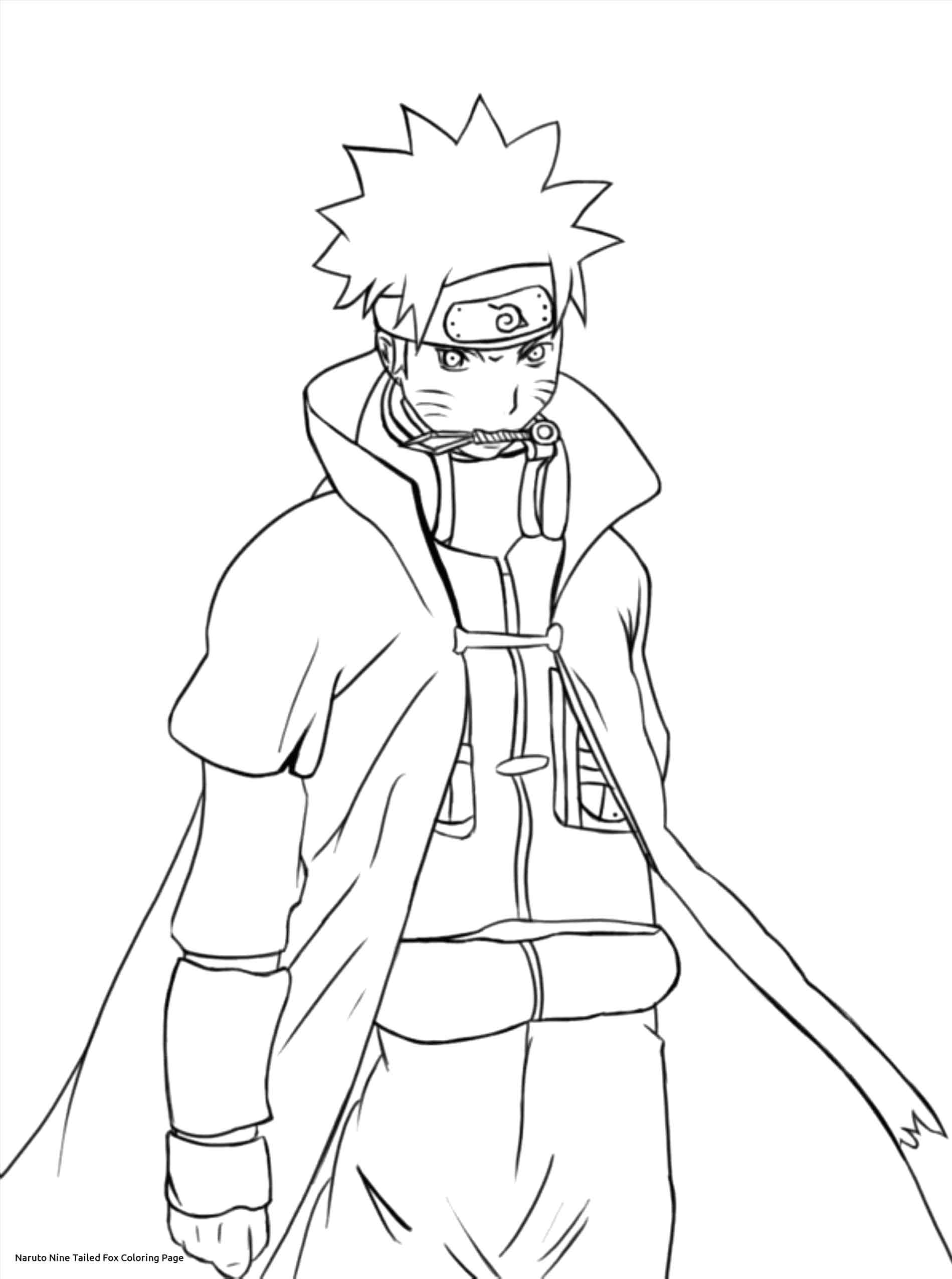 1899x2550 Nine Tailed Fox Mode Drawing Naruto Nine Tailed Fox Coloring Pages