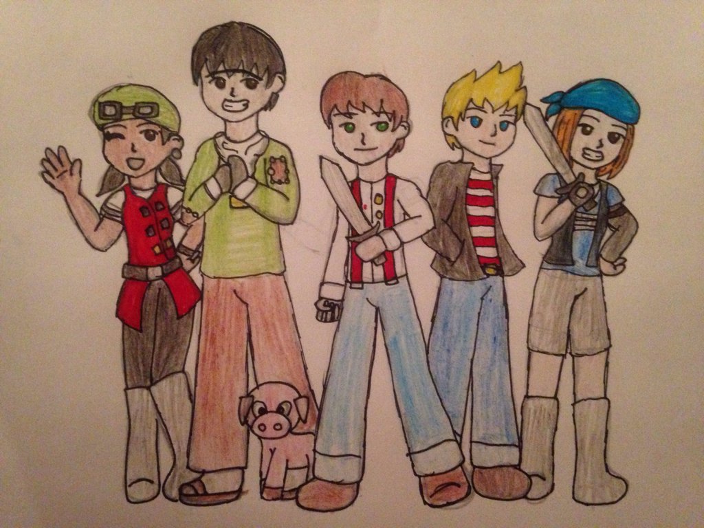 1024x768 Minecraft Story Mode The Group By Magicmel13