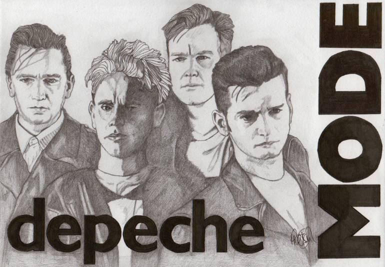 770x534 Saatchi Art Depeche Mode Drawing By Paul Nelson Esch