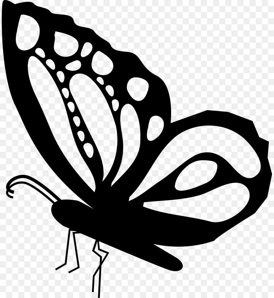 900x980 Monarch Butterfly Insect Drawing Clip Art