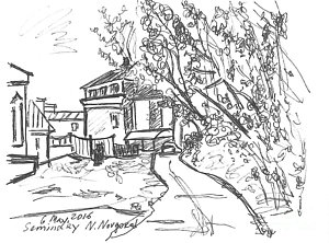 300x222 Church Yard Drawings Fine Art America