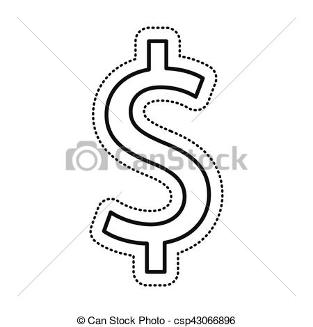 450x470 Money Symbol Isolated Icon Vector Illustration Design.