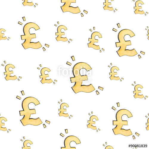 500x500 English Pound Sign Icon. Money Symbol. Gbp Currency. Seamless