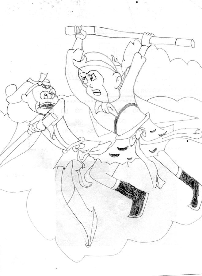 659x900 Monkey King Drawing By Willis Lee