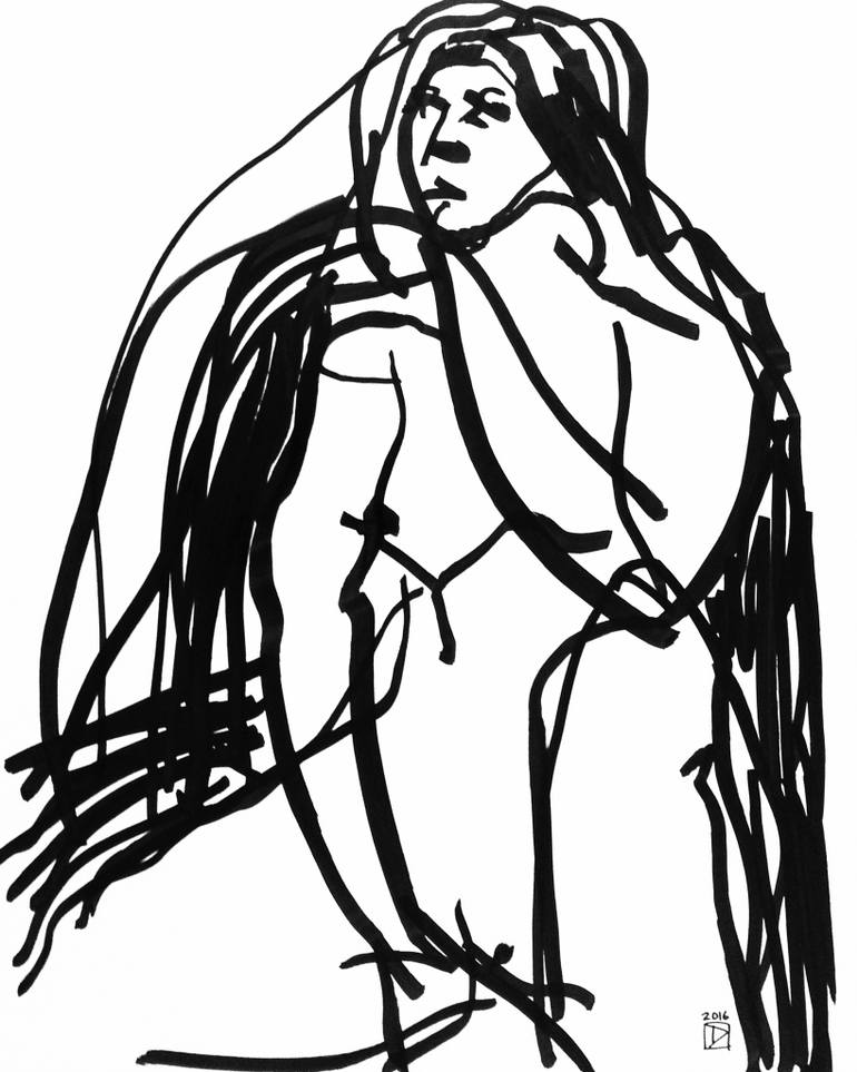 770x963 Saatchi Art Mono Mood Vii Drawing By Adriana Bantcheva