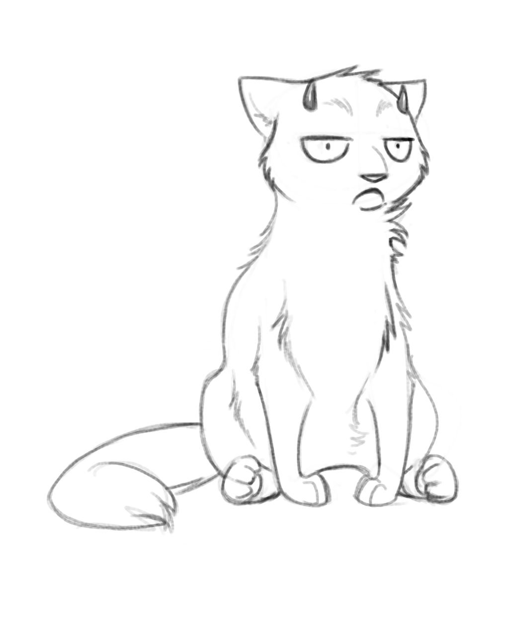 1024x1267 Bad Mood Sketch By Creanima