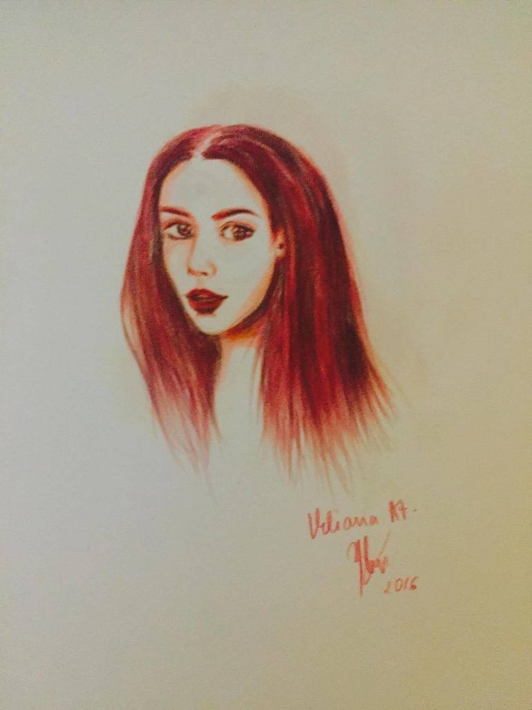 770x1027 Saatchi Art Red Mood Drawing By Viliana Atanasova