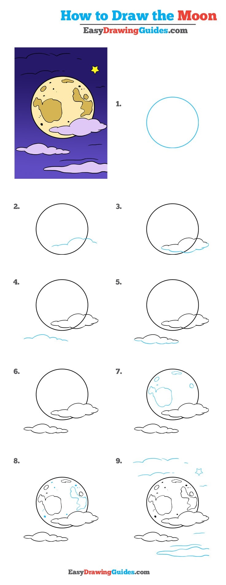 736x1904 How To Draw The Moon Really Easy Drawing Tutorial