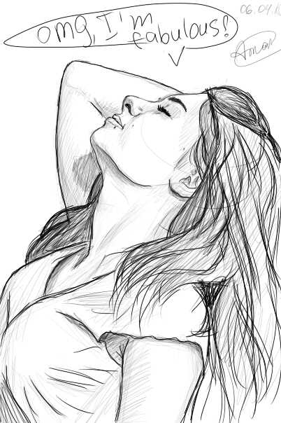 402x604 Gallery Drawings Beautiful Girl,