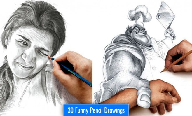 658x398 Funny Drawings 30 Most Funniest Pencil Drawings And Art Works