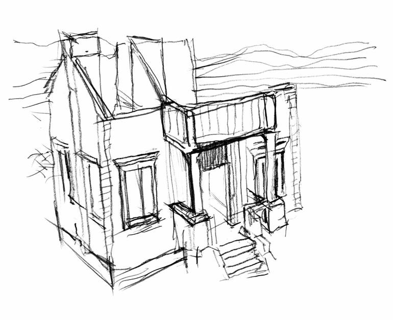 770x626 Saatchi Art Motel Drawing By Max Elzholz