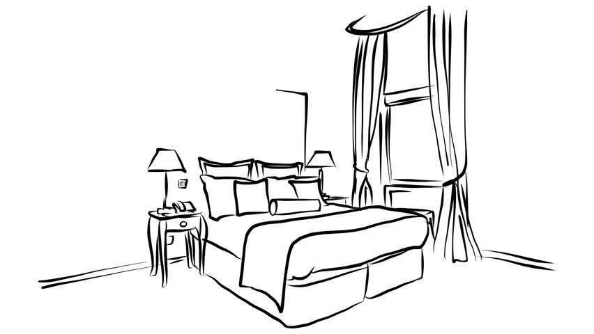 852x480 Stock Video Of Animated Vector Illustration Artwork Of Hotel