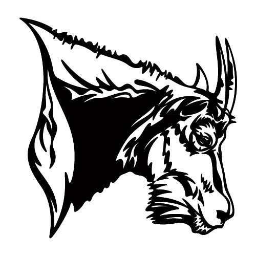 500x500 Mountain Goat Decal
