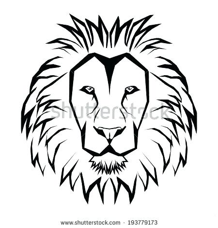 450x470 Of Lion Outline Drawing Lion Coloring Pages Printable Lion Face