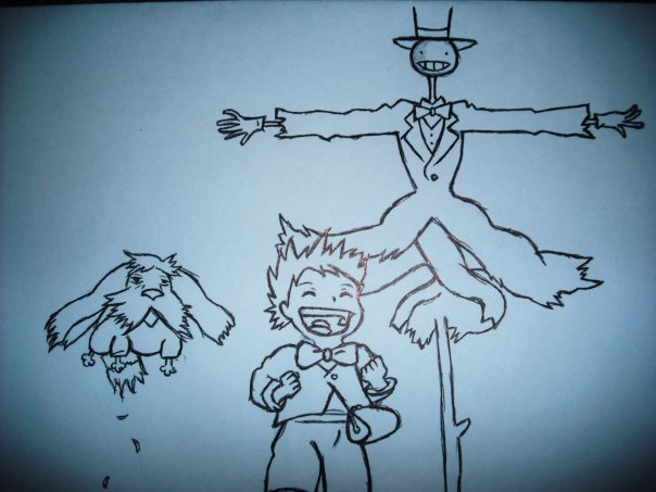 604x453 Howl's Moving Castle Drawing By Lelizabeth89