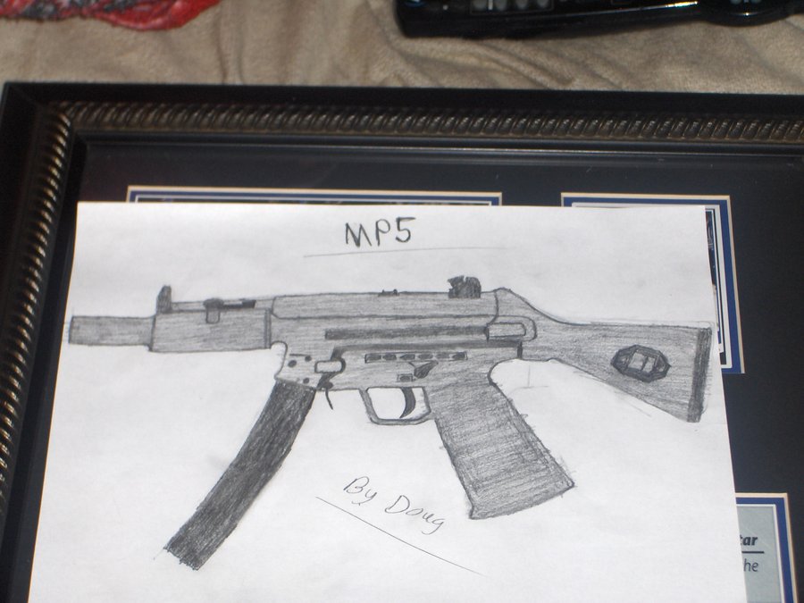 900x675 Mp5 Drawing By Flamster2468