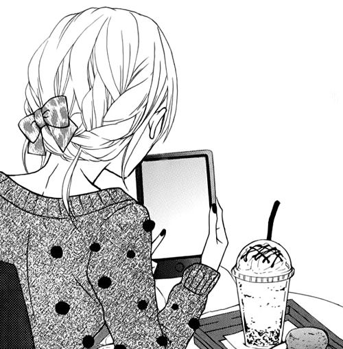 500x508 Monochrome Anime We Heart It