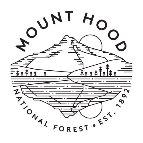 500x500 Men's Blackwash Mt Hood Logos, Tattoo And Graphics