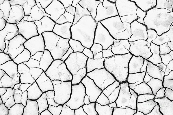 599x399 Cracked Mud Art Print By Brandon Tabiolo