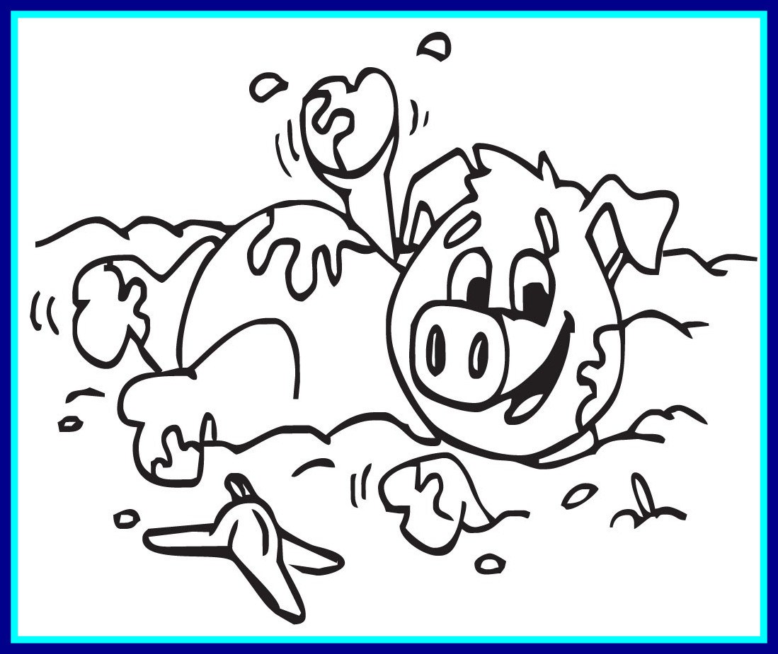 1099x925 Inspiring Piggy In The Mud Muck Out Productions Of Baby Drawing