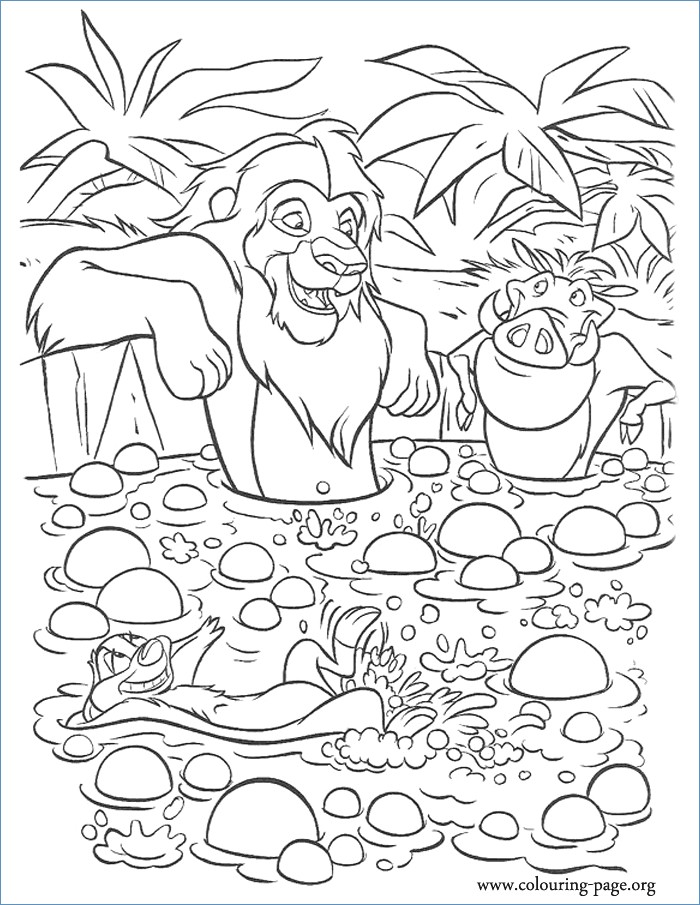 700x905 Timon Pumbaa And Zazu The Lion King Coloring Page