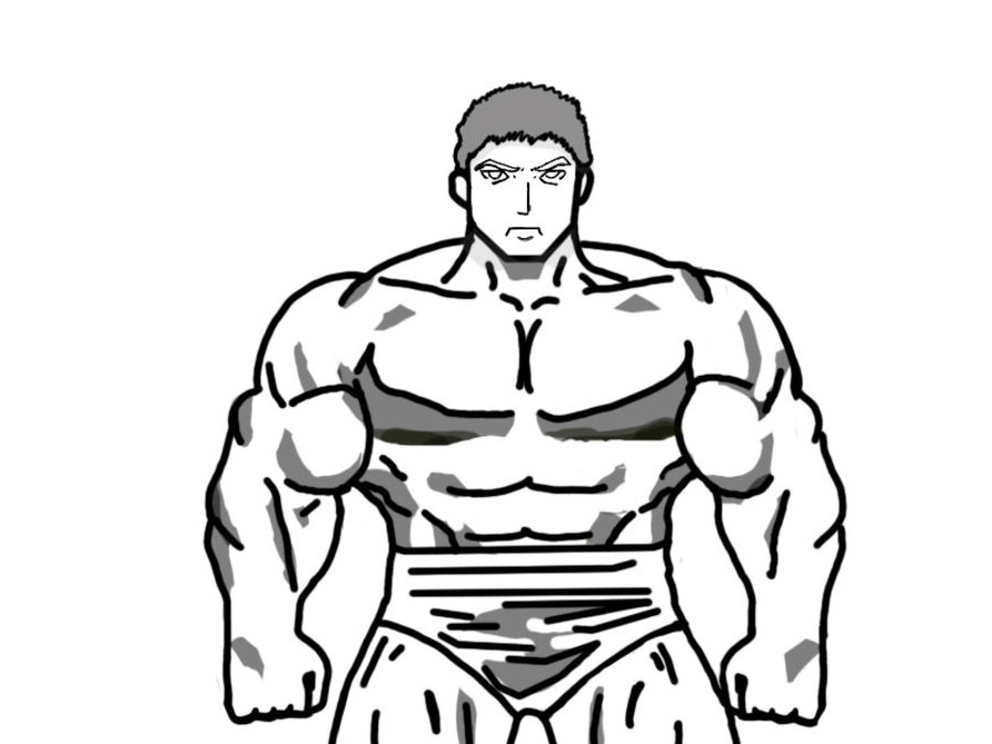 900x675 Muscular Manga Guy By Fuyuswolf