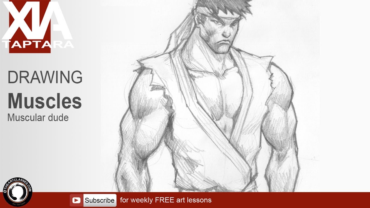 1280x720 How To Draw A Muscular Man