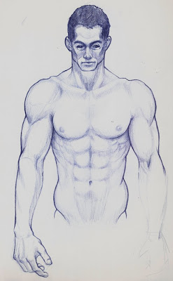 247x400 Paul Halasa Muscle Guy From Sketchbook