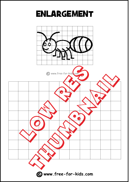 423x586 Drawing Grid Enlargement Worksheets For Kids