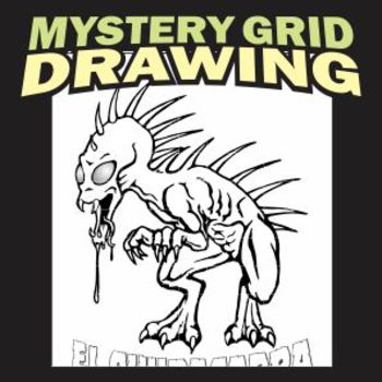 350x350 Mystery Grid Drawing Art Worksheet