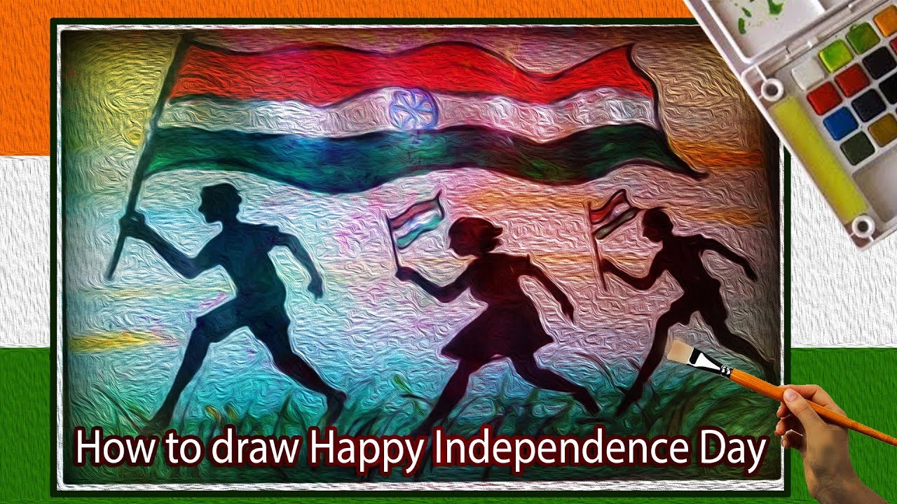 1280x720 How To Draw Happy Independence Day Republic Day India National