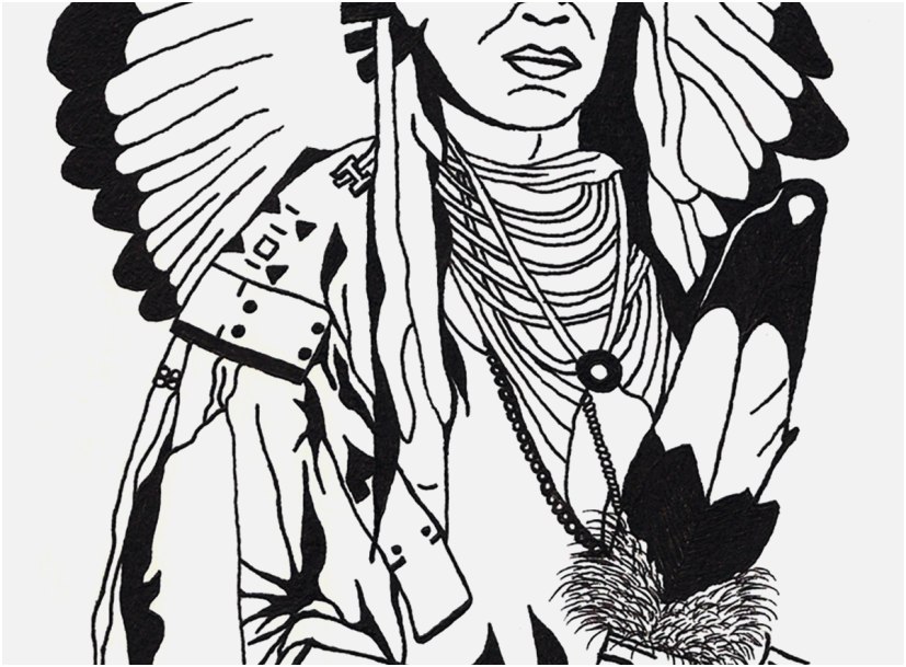 827x609 The Most Effective Pic Native American Coloring Pages Comfortable