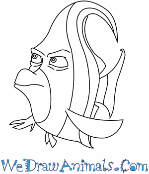 300x350 Drawn Shark Find Nemo