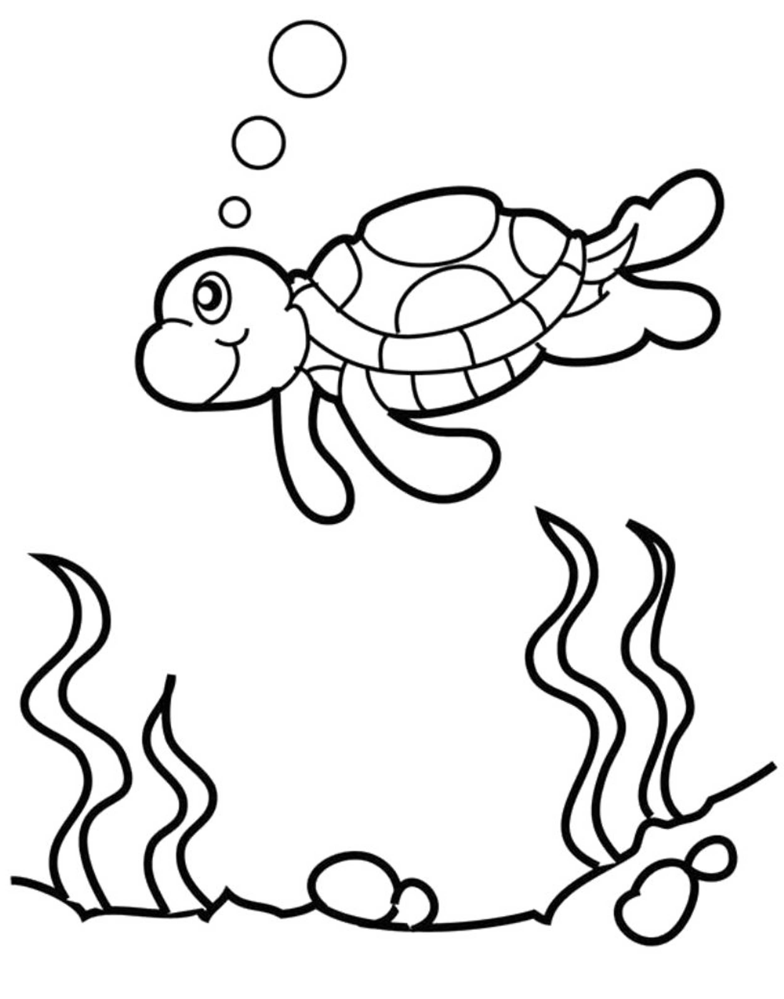 2500x3183 Direct Finding Nemo Turtle Coloring Pages List