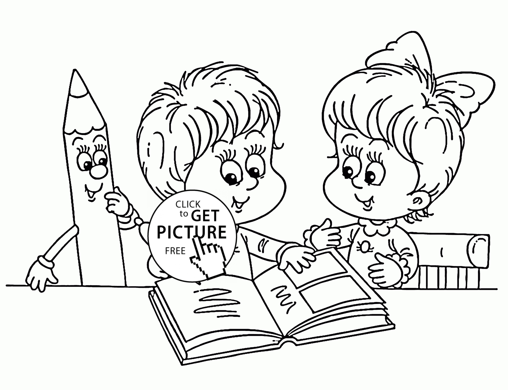 2080x1600 New School Books Drawing