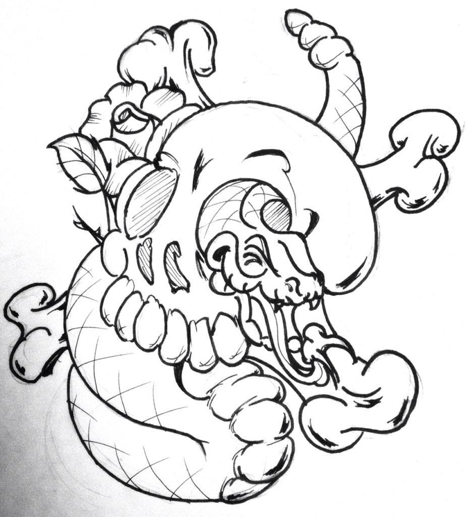 926x1024 Snake Tattoo Clipart New School