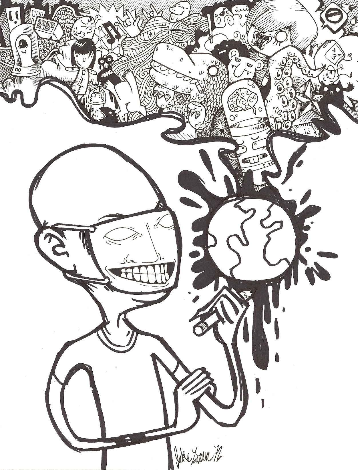 1252x1644 Graffiti Character New School New School Graffiti Characters