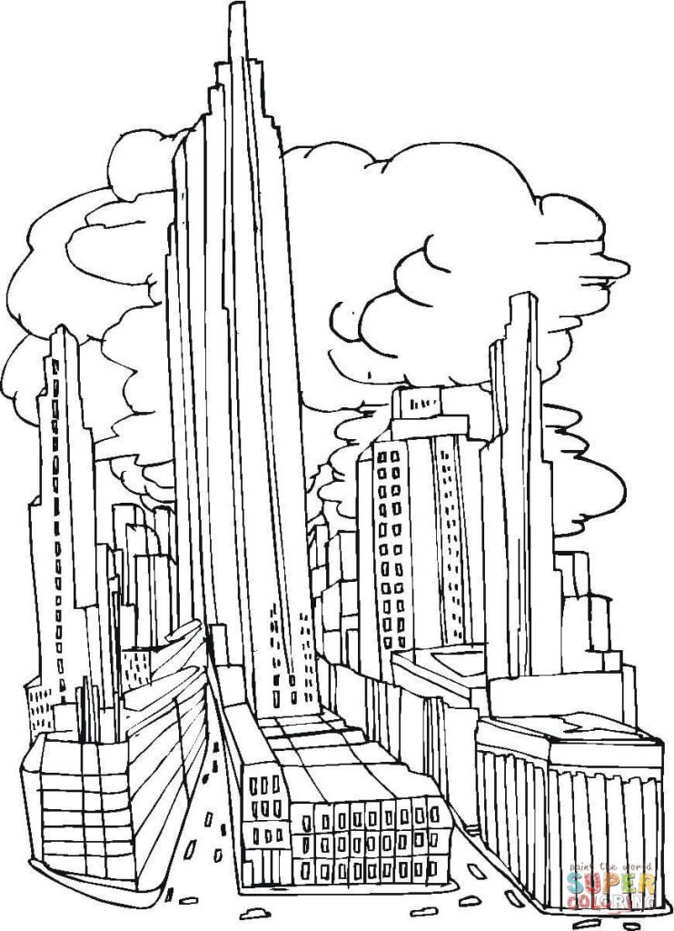 742x1024 Collection Of New York Drawing For Kids High Quality, Free