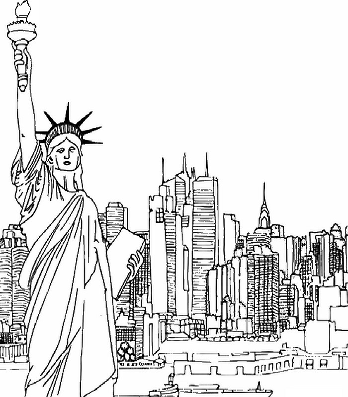 700x800 New York City Coloring Pages Coloring Pages