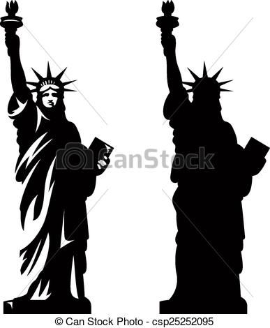387x470 Statue Of Liberty 2. Statue Of Liberty. New York Landmark . Eps