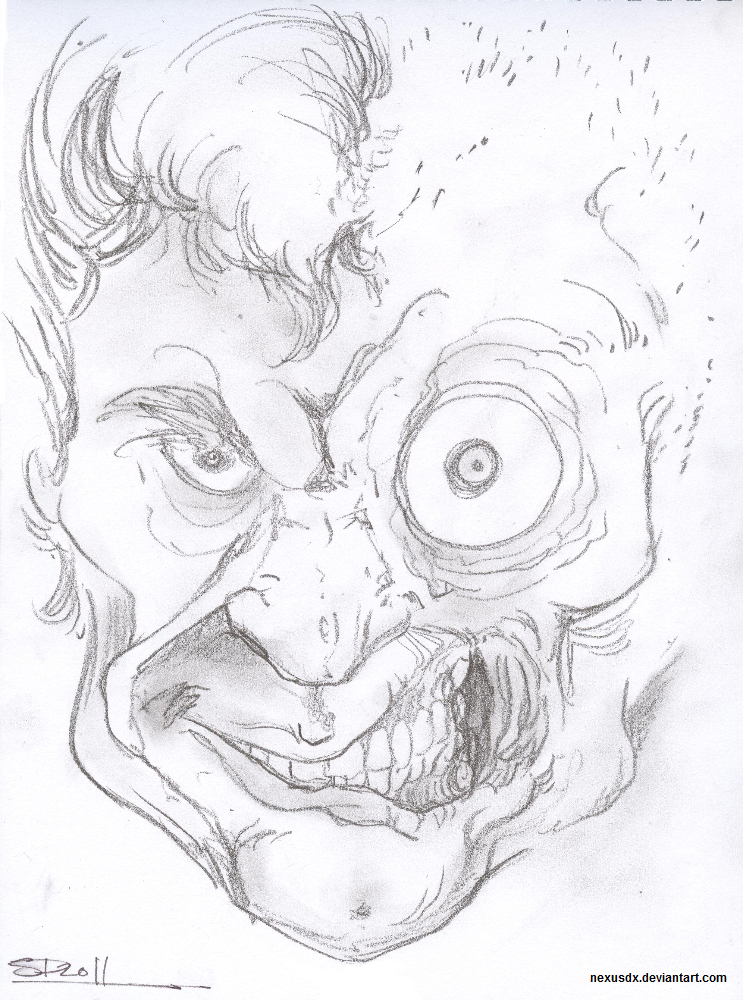 743x1000 Two Faced 8 Min Drawing By Nexusdx