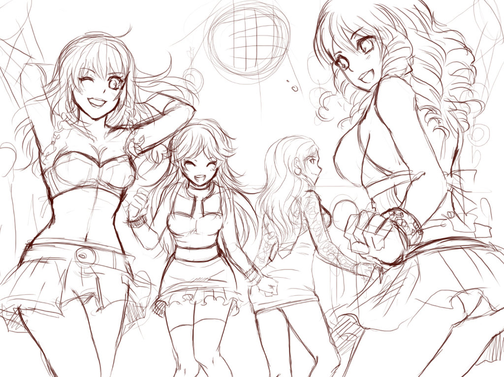 1024x767 Nightclub Promo Sketch By Huniepot