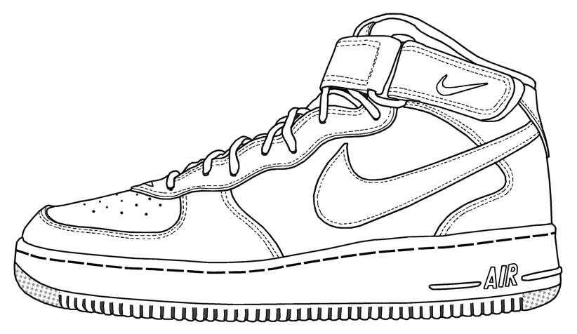 Nike Air Max 90 Drawing at GetDrawings | Free download