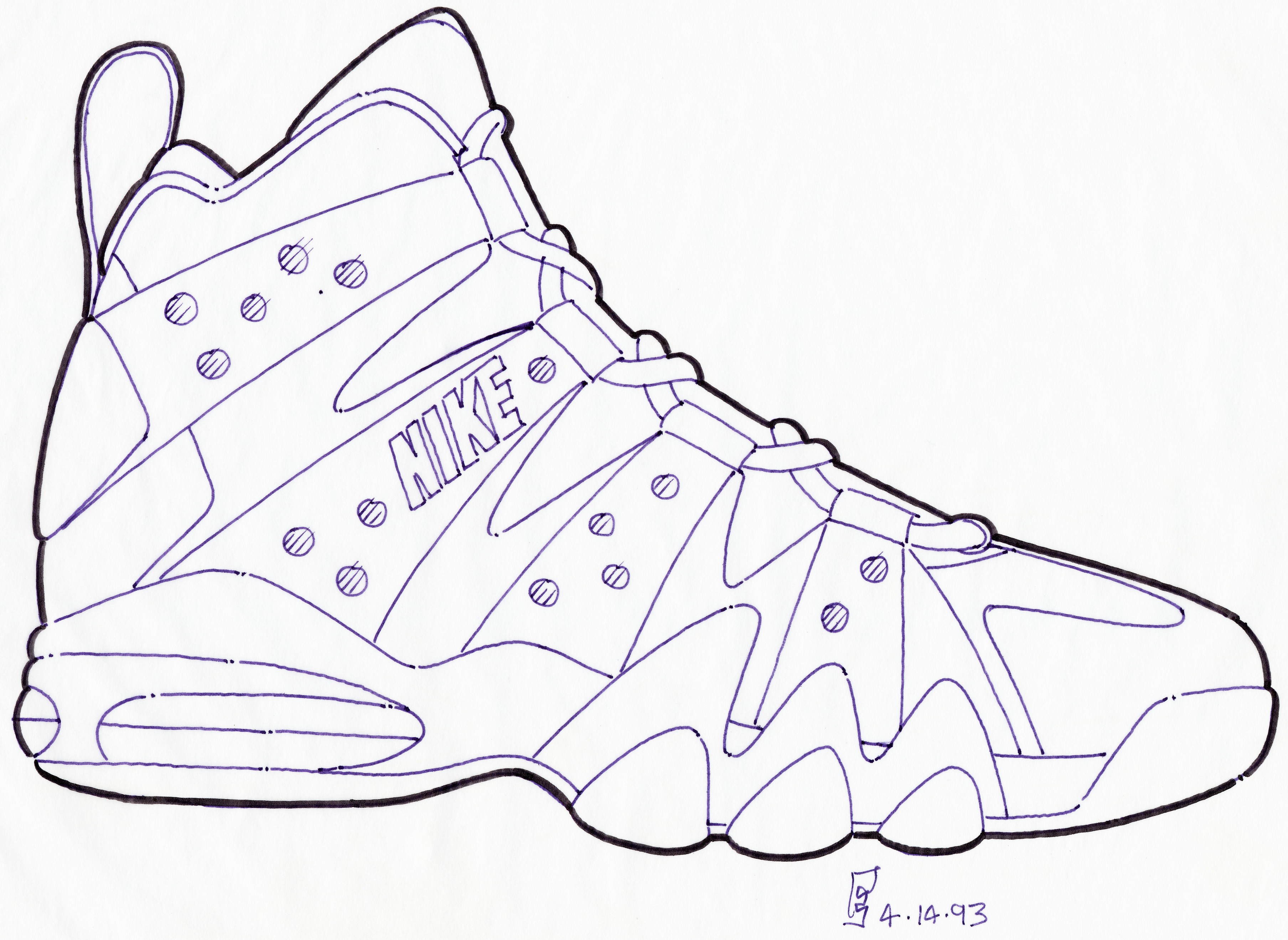 3615x2637 Coloring Pages Of Kd Shoes Copy Coloring Pages Nike Shoes