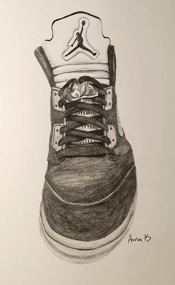 Nike High Tops Drawing at GetDrawings | Free download