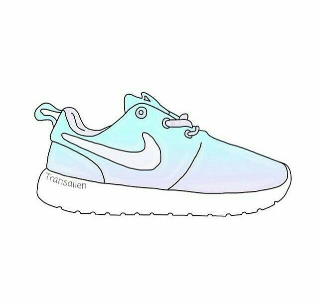 640x614 Nike Shoes Drawing Pin Ayu Pratami On Tumblr Overlays